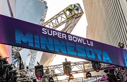 Banner of 2018 Super Bowl 52