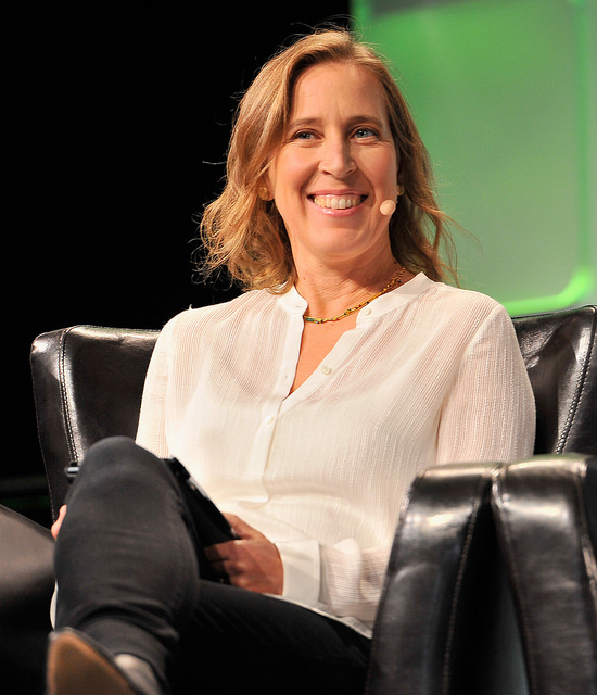 YouTube CEO Susan Wojcicki sitting down.