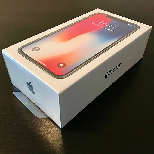 iPhone X in its original packaging