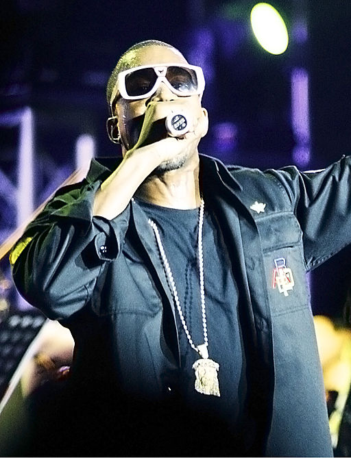 Kanye West performing in Malaysia